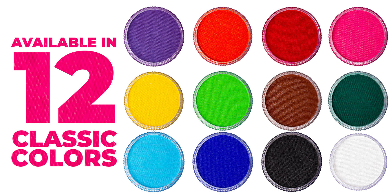 Blue Squid Face Paint - PRO Classic Colors