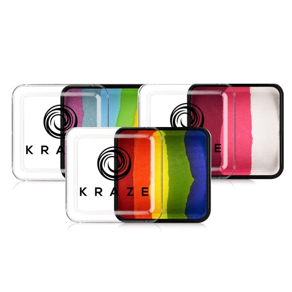 Kraze FX Face Paints - Domed Rainbow Cakes