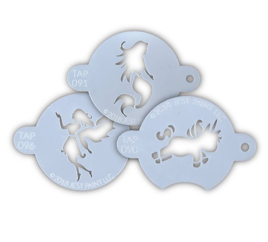 Fantasy Creatures - Face Painting Stencils