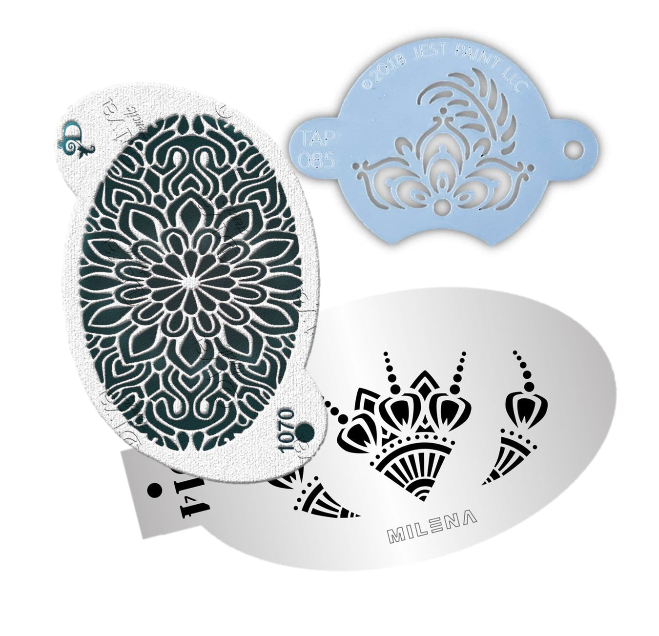 Henna - Face Painting Stencils