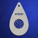 Topaz Stencils | Face Painting Stencil - Volleyball (0150)