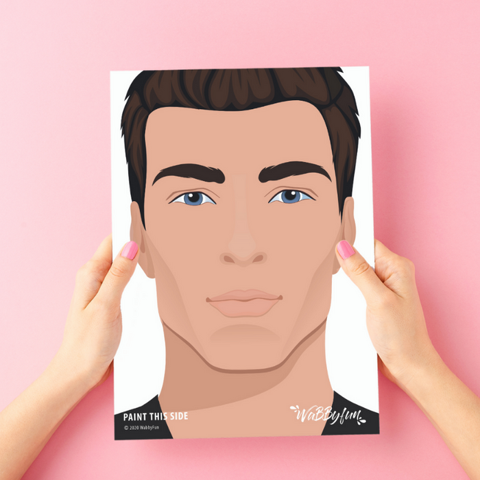WABBY FUN | Face Painting Practice Board - A4 Front Facing - NICO