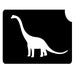 Art Factory | Glitter Tattoo Stencil - 133 Brachiosaur Dinosaur #162