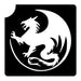 Art Factory | Glitter Tattoo Stencil - 144 Dragon Circle #3