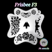 PK | FRISBEE Face Painting Stencil | New Mylar - Sugar Skull Elements - F3
