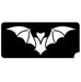 Art Factory | Glitter Tattoo Stencil - (189) Vampire Bat - 5 Pack - #57