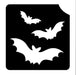 Art Factory |  Glitter Tattoo Stencil - 187 Bats #56