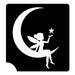 Art Factory | Glitter Tattoo Stencil - 404 Fairy on the Moon #50