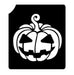 Art Factory | Glitter Tattoo Stencil - 855 Pumpkin Jack O Lantern   #175