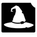 Art Factory | Glitter Tattoo Stencil - (858) Witch Hat - 5 Pack - #84