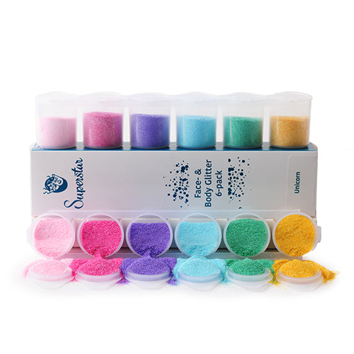 Superstar | Loose FINE Glitter Set 98981  -  FINE UNICORN Six Pack (90ml)