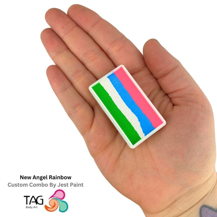 TAG Paint 1 Stroke  - EXCL Angel Rainbow w/ Neon Green Approx 30gr  #28   (SFX - Non Cosmetic)