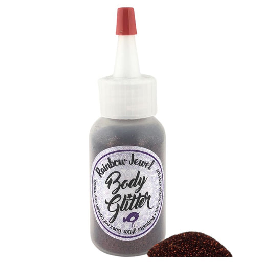 Art Factory | Rainbow Jewel Body Glitter Poof - BIG Chocolate Brown (1oz)