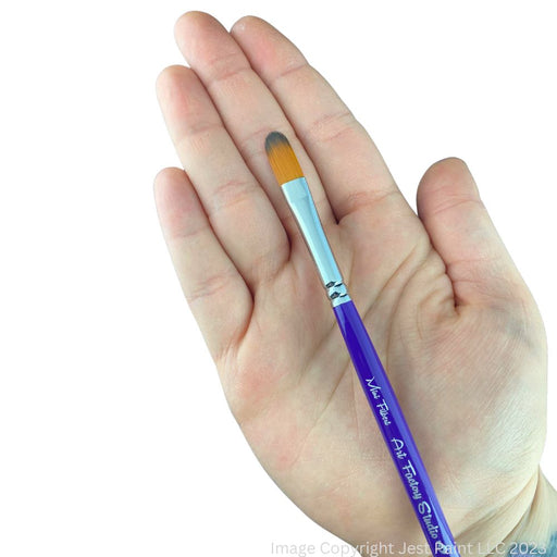 Art Factory Studio Face Painting Brush -  NEW Long Bristled  Mini Filbert  1/3"