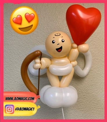 Qualatex Balloons | 5" Round - Blush Cute Face with Curl (3581) - 100ct