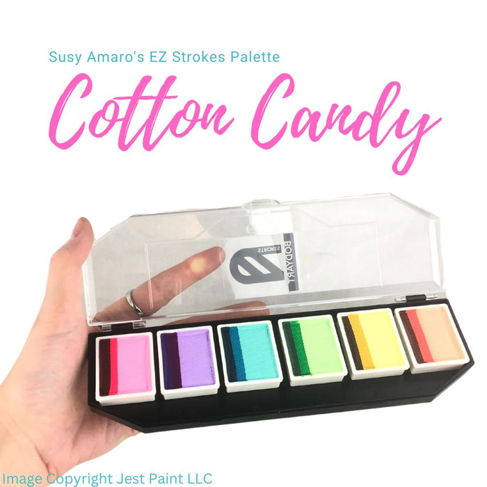 EZ STROKES by Susy Amaro | 1 Stroke Painting Palette | COTTON CANDY Palette  (SFX Non - Cosmetic)