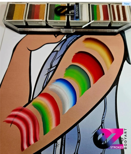 EZ STROKES by Susy Amaro | 1 Stroke Painting Palette | JINGLE BELLS Palette  (SFX Non - Cosmetic)