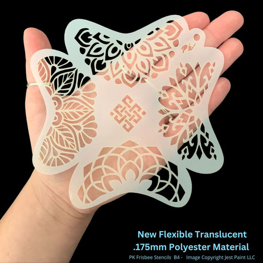 PK | FRISBEE Face Painting Stencil | New Mylar - Bold Crowns  - B4