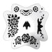PK | FRISBEE Face Painting Stencil | New Mylar - Sugar Skull Elements - F3