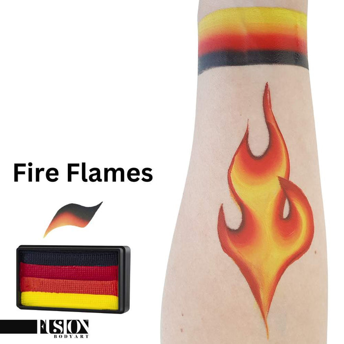 Fusion Body Art Face Paint - Split Cake | Fire Flames 30gr