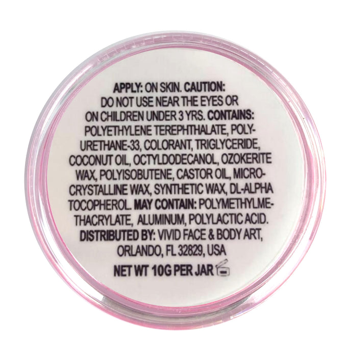VIVID Glitter |  GLEAM Glitter Cream | Small UV PRINCESS PINK (10gr)