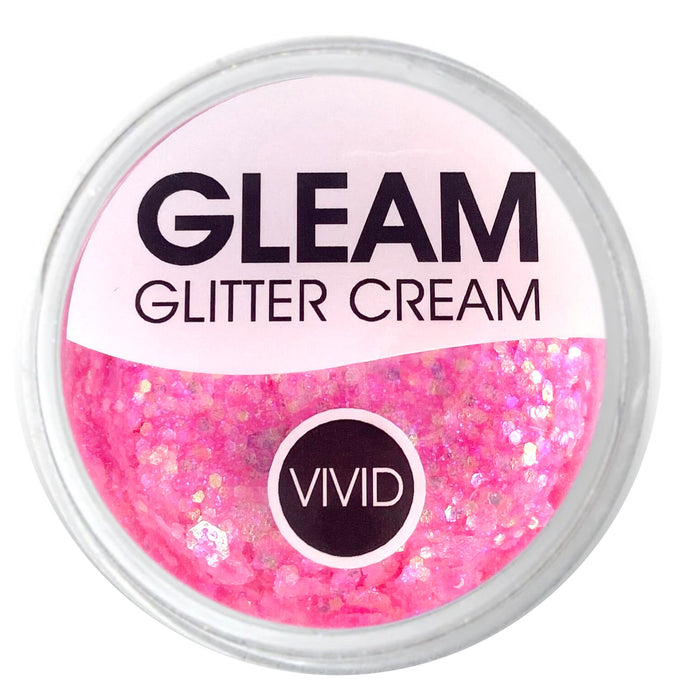 VIVID Glitter |  GLEAM Glitter Cream | Large PRINCESS PINK (30gr)
