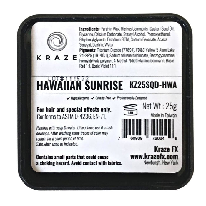 Kraze FX Special Effects Paints | Domed Rainbow Cake - Hawaiian Sunrise 25gr (SFX - Non Cosmetic)