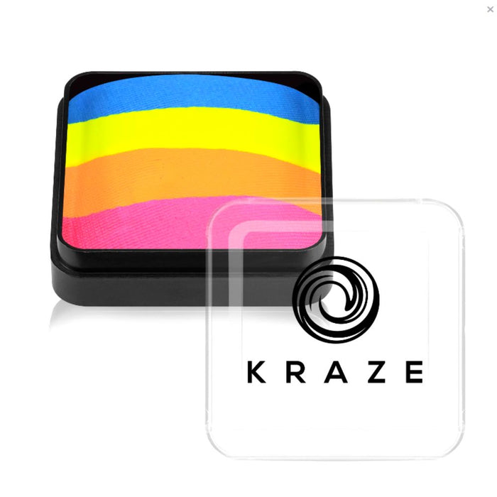 Kraze FX Special Effects Paints | Domed Rainbow Cake - Neon Wish 25gr (SFX - Non Cosmetic)