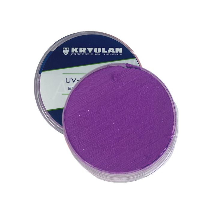 Kryolan Aquacolor | Original Neon UV VIOLET - SMALL 8ml (SFX - Non Cosmetic)