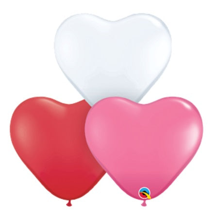 Qualatex Balloons | (5332)  6" LOVE Heart Assortment - 100ct