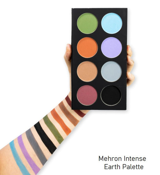 Mehron INtense Pressed Powder Pigments - Coated Card Stock Magnetic Case - EARTH