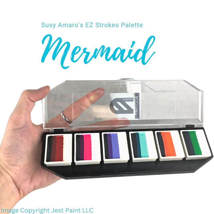 EZ STROKES by Susy Amaro | 1 Stroke Painting Palette | MERMAID Palette  (SFX Non - Cosmetic)