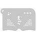 Ooh! Face Painting Stencil | Mermaid Princess Mask (K09)