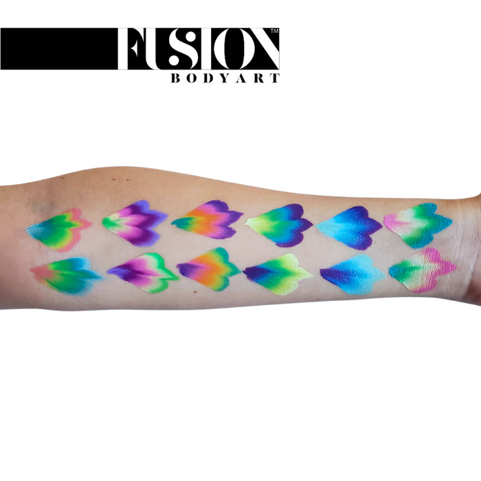 Fusion Body Art - Face Paint Palette | NEW Mermaids & Unicorns by Jest Paint (NOT NEON)