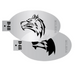 MILENA STENCILS | Face Painting Stencil Set -  (Wolf Set)  D48