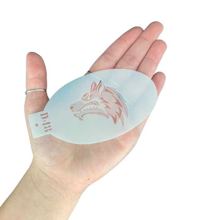 MILENA STENCILS | Face Painting Stencil Set -  (Wolf Set)  D48