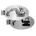 MILENA STENCILS | Face Painting Stencil Set -  (Excavator with Folded Arm Set)  D50