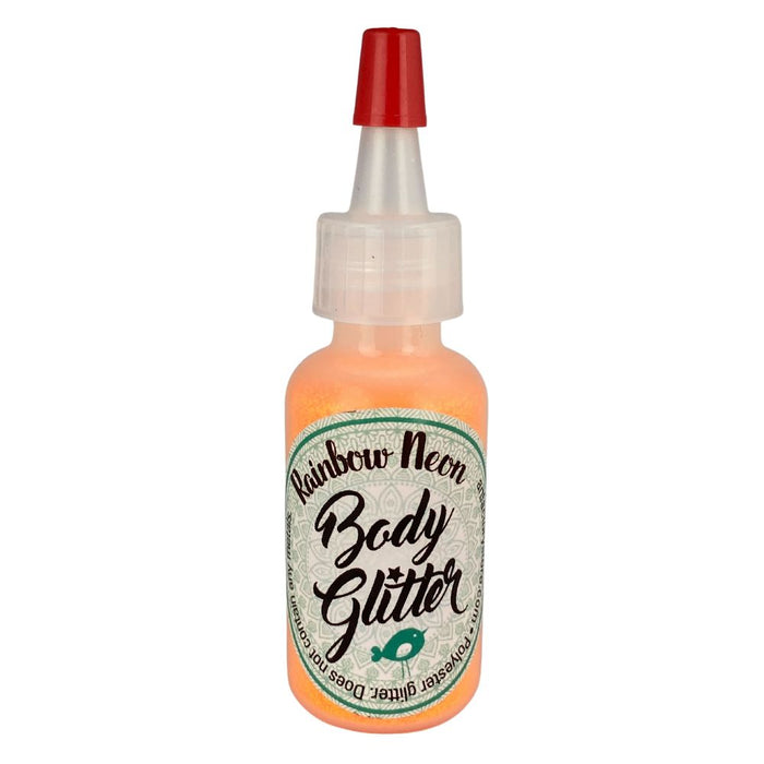 Art Factory | Rainbow Neon Body Glitter Poof - NEW Neon Orange (1/2oz)