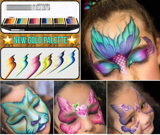 Fusion Body Art - Face Painting Palette | NEW Natalee Davies Gold Range Collection (Not Neon)