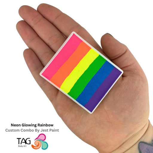 TAG Paint Split Cake - EXCL Neon Glowing Rainbow  50gr  #8 (SFX - Non Cosmetic)