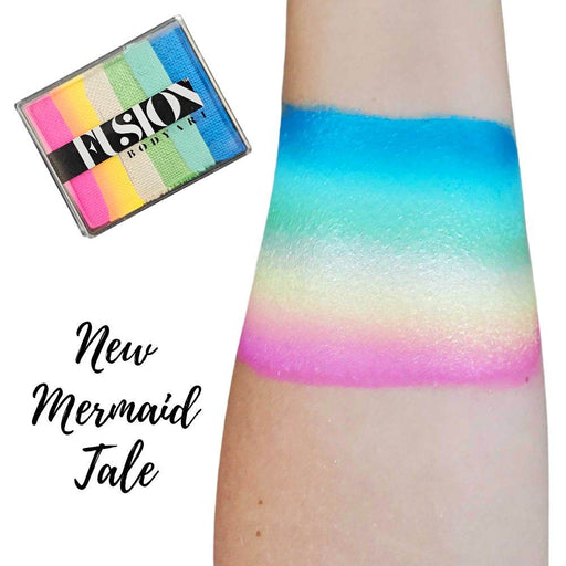 Fusion Body Art Face Paint - Rainbow Cake | NEW Mermaid Tale (no neons) 50gr by Jest Paint
