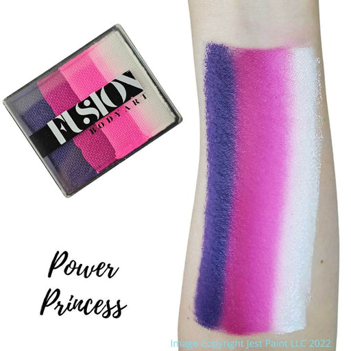 Fusion Body Art Face Paint - Rainbow Cake | NEW Power Princess (no neons) 50gr by Jest Paint