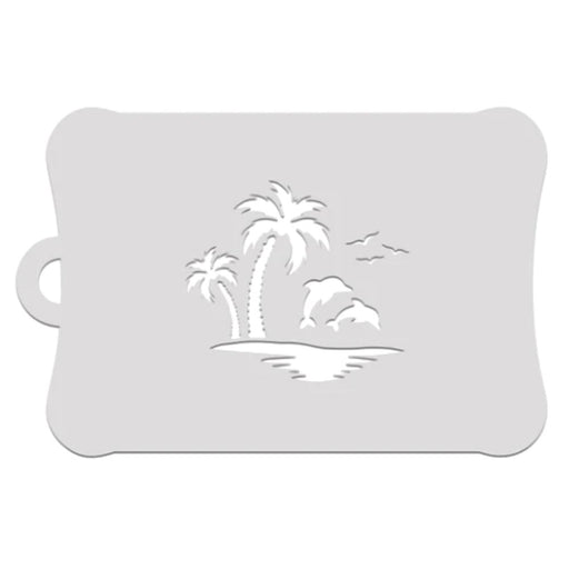 Ooh! Face Painting Stencil | Dolphin Sunset (T46)