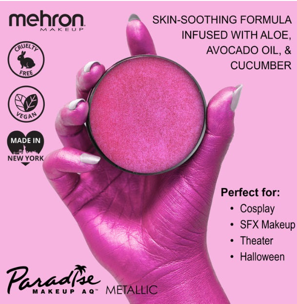 Paradise Face Paint By Mehron - Brilliant / Metallic Fuchsia 40gr