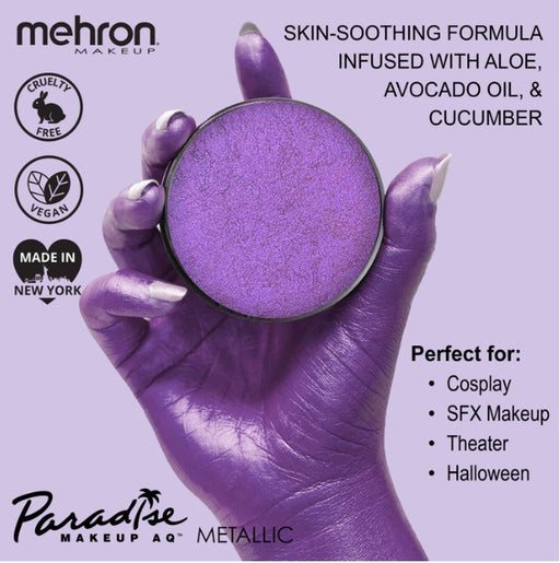 Paradise Face Paint By Mehron - Brilliant Violine (Metallic Purple) 40gr