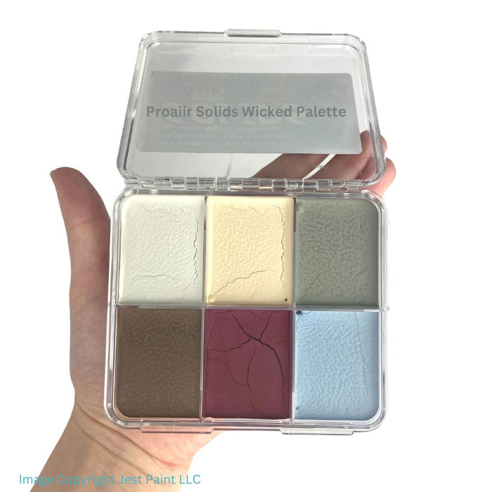 ProAiir Solids | Hybrid Water Resistant Face Paint - WICKED Palette with 1 oz ProLong Activator