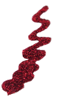 Face Painting Glitter Gel - Mehron GlitterMark - Red w/ Dropper Tip  #16