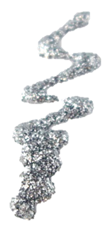 Face Painting Glitter Gel - Mehron GlitterMark - Silver w/ Dropper Tip    #15