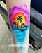 Ooh! Face Painting Stencil | Dolphin Sunset (T46)