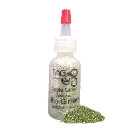 TAG Bio-Glitter | Face Paint Glitter Poof - Apple Green (15ml)